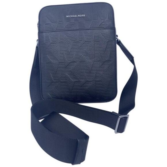 Michael Kors Other - Michael Kors Cooper Logo Flight Black Camellia Matte Leather Cross Body …